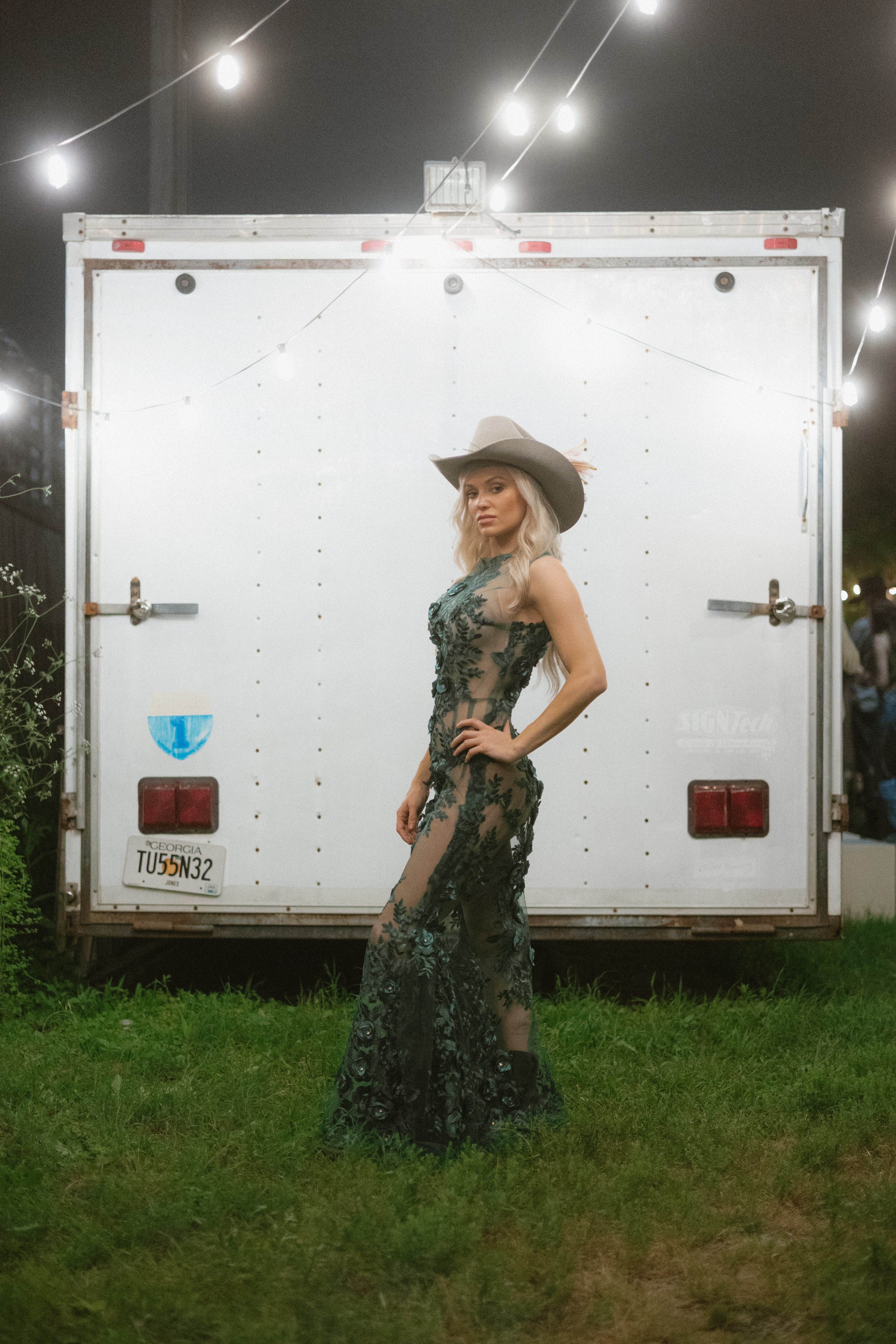 The Emerald floral gown