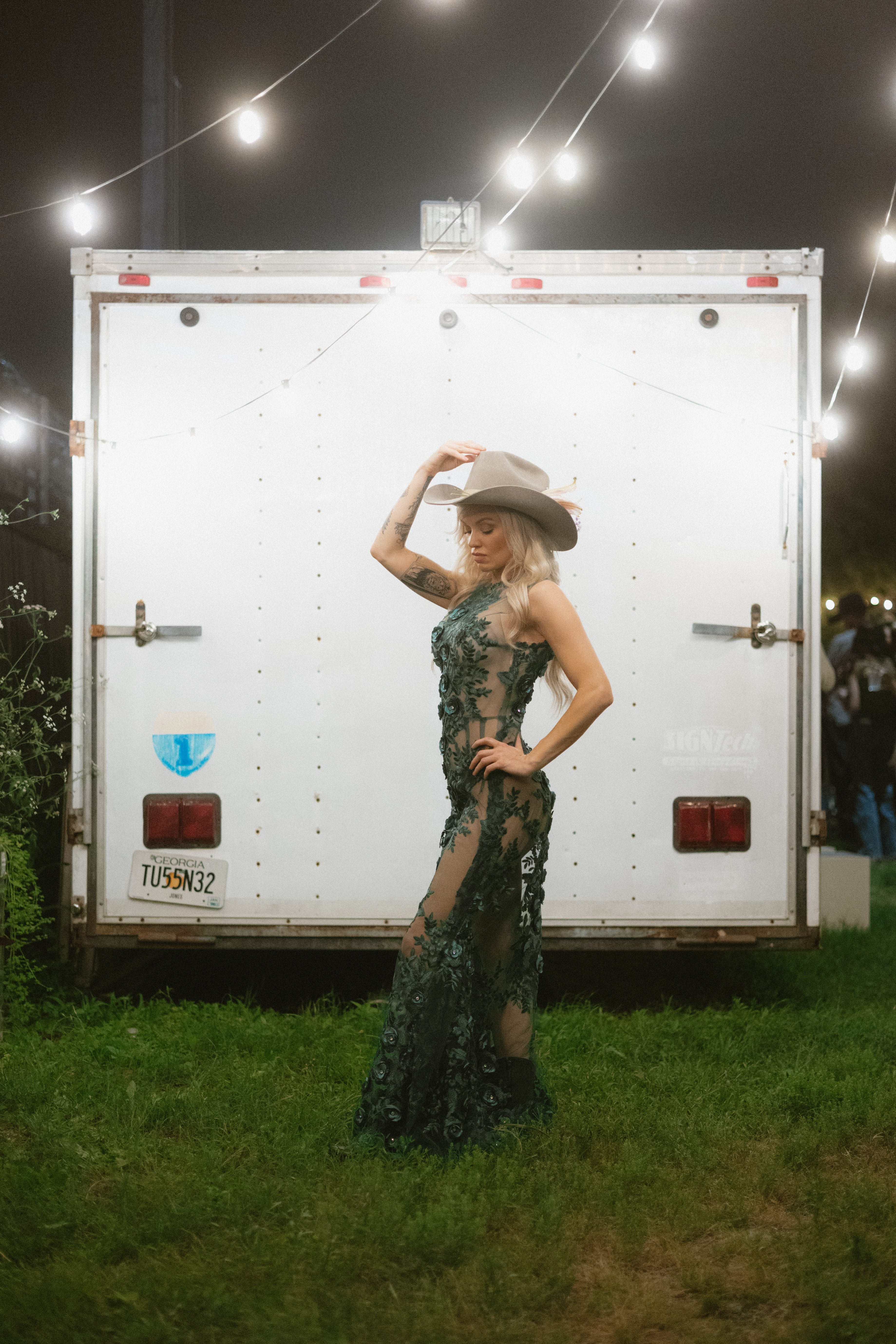 The Emerald floral gown